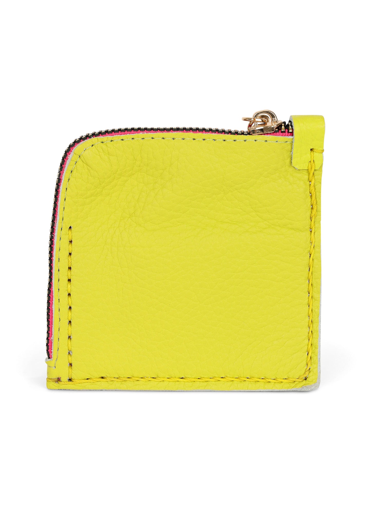 Jaguar Embroidered Zip Around Wallet Yellow